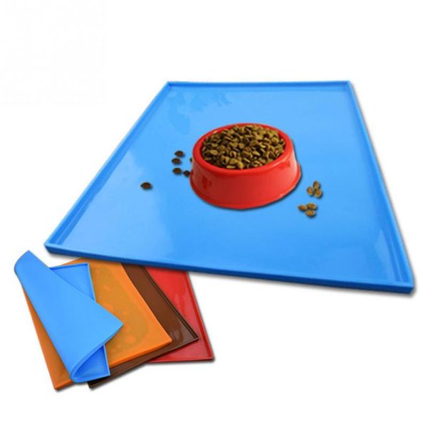 

dog bowls & feeders pet feeding silicone mat puppy cat feeder food water drinking for dish bowl feed placemat supplies