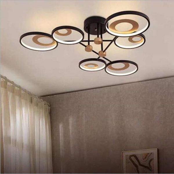 

modern chandeliers 4-6-8 heads black border european style creative luxury fixtures luminaire home living/dining room bedroom
