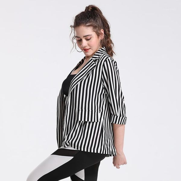 

women's suits & blazers 2021 spring womens blazer europe america short casual slim striped small suit, White;black