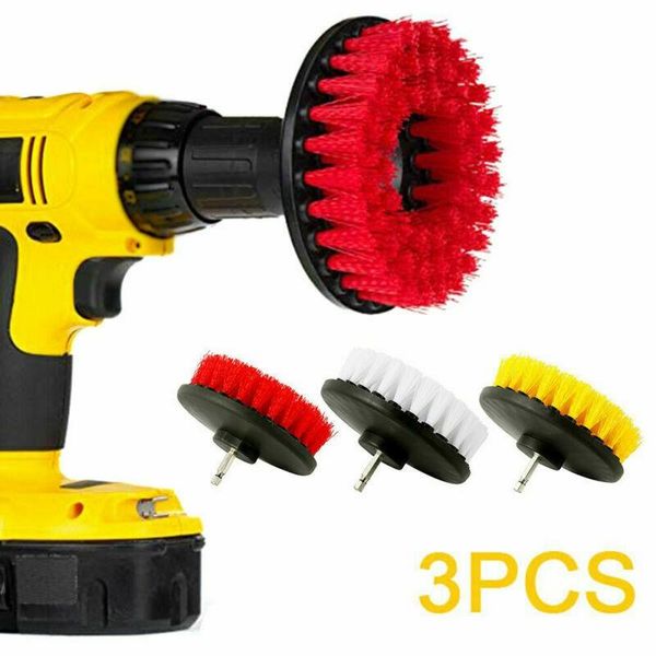 

car sponge 3pcs 5'' soft drill brush attachment for cleaning carpet leather and upholstery washing tool disc