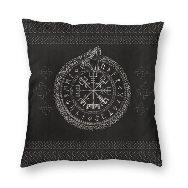

vegvisir viking pillow cover decoration vikings valhalla cushion throw for sofa double-sided printing cushion/decorative