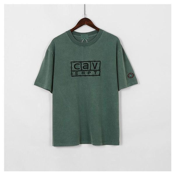 

men's t-shirts cavempt 2021 half-sleeved summer campus couple shirt pure cotton loose round neck men set short-sleeved t-shirt, White;black