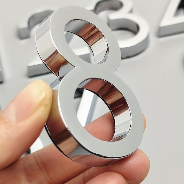 

wall stickers numeral door plaque for home el fashion plated decor address digits 6cm 0 to 9 3d number