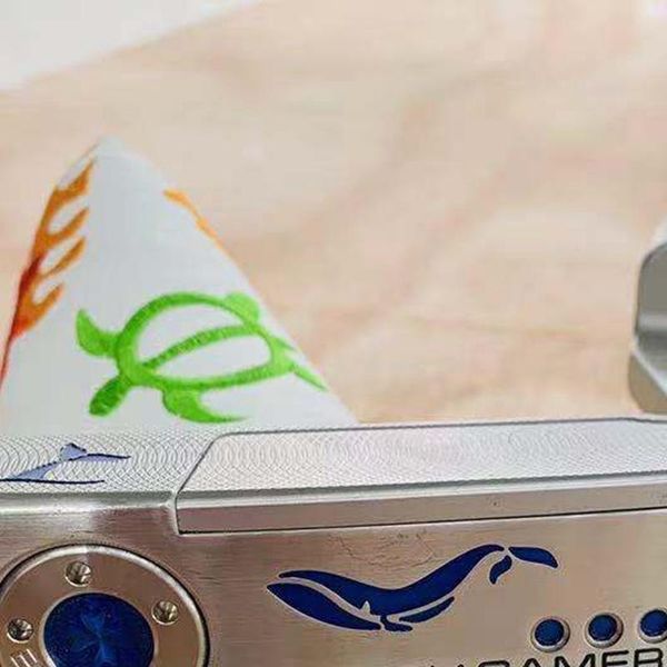 

complete set of clubs by fedex or dhl. blue circle whale fish golf putter club putters