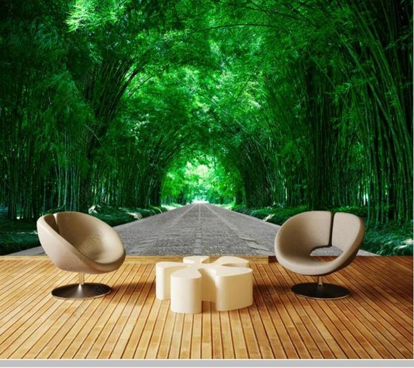 

papel de parede tree-lined avenue natural landscape 3d wallpaper mural,living room tv wall bedroom papers home decor wallpapers