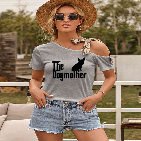 

summer fashion tshirts the dogmother mother french bulldog t-shirt casual short sleeve plus size t shirt harajuku women, White
