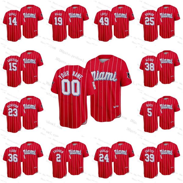 

marlins 2021 city connect jazz chisholm miami miguel rojas lewis brinson corey dickerson jesus aguilar brian anderson jon berti jazz chishol, Blue;black