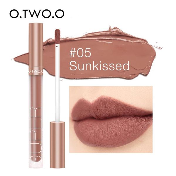 

lip gloss m`j pigment for matte velvet makeup waterpoof long lasting liquid lipstick nude brown red color women 12 colors