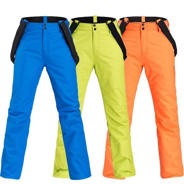 

skiing pants men's ski snowboard waterproof windproof breathable sweat-absorbent warm and thick suspenders trousers