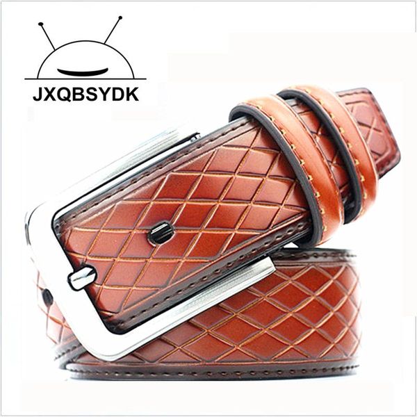 

luxury men jeans cowboy belts pin buckle designer leather, Black;brown