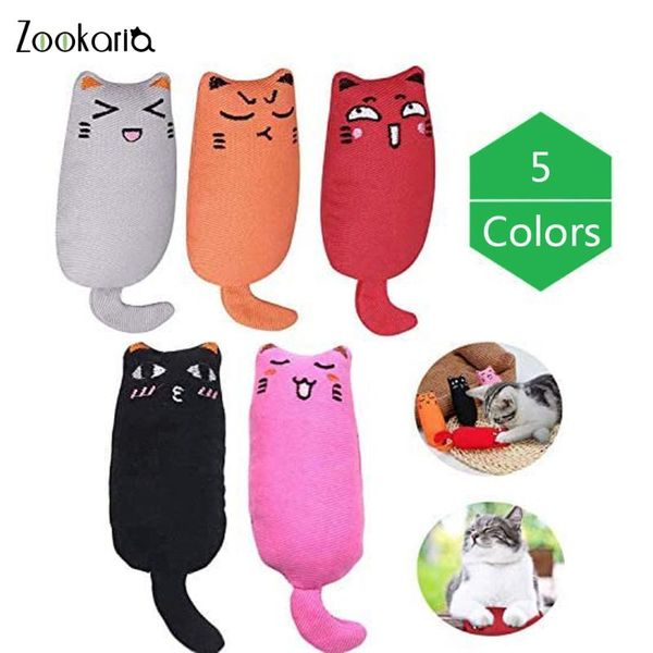 

cat toys 5 colors mini pet catnip thumb bite mint scratcher teeth grinding toy interactive tools supplies