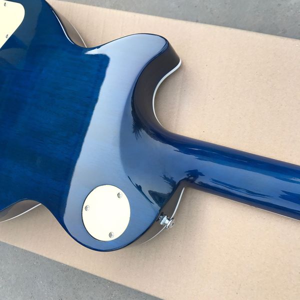 

delivery, various colors, tiger maple electric guitar, silver hardware guitar