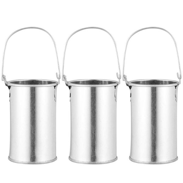 

3pcs decorative flowerpot succulent flower pots iron container vases