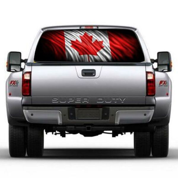 

1pc canadian flag rear window graphic decal truck suv