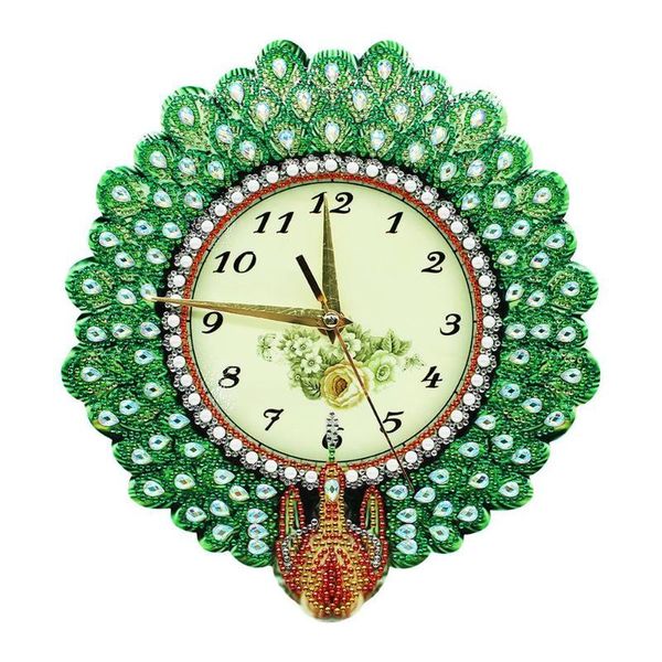 

diamond painting mandala luminous clock diy full drill special shape cross stitch wall home decor gift