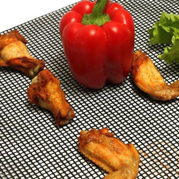 

tools & accessories 3pcs barbecue grilling mat bbq mats replacement mesh wire net non-stick pads cook reusable