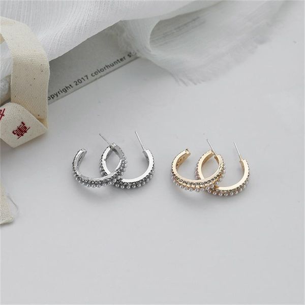 

pearl earrings women in 2021 design sense temperament fashion women's party jewelry gifts wholesale stud, Golden;silver