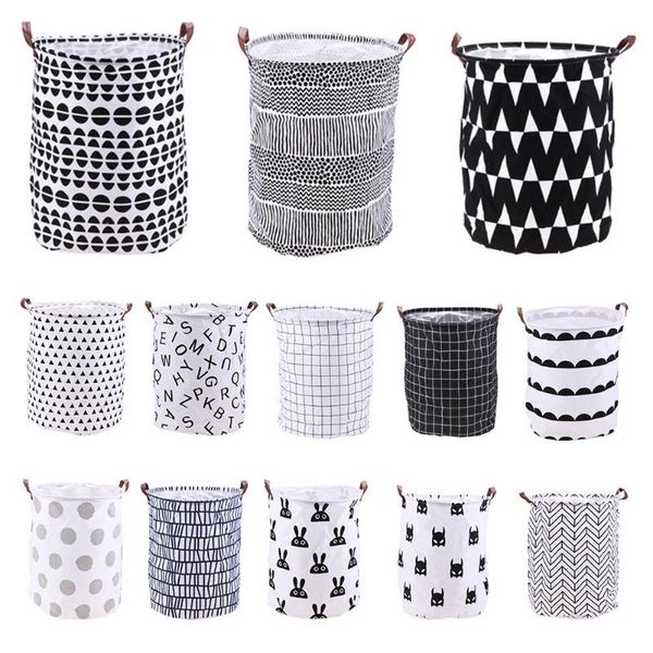 

foldable laundry basket clothes storage bag dirty kids toys holder bucket organizer home sundries barrel baskets