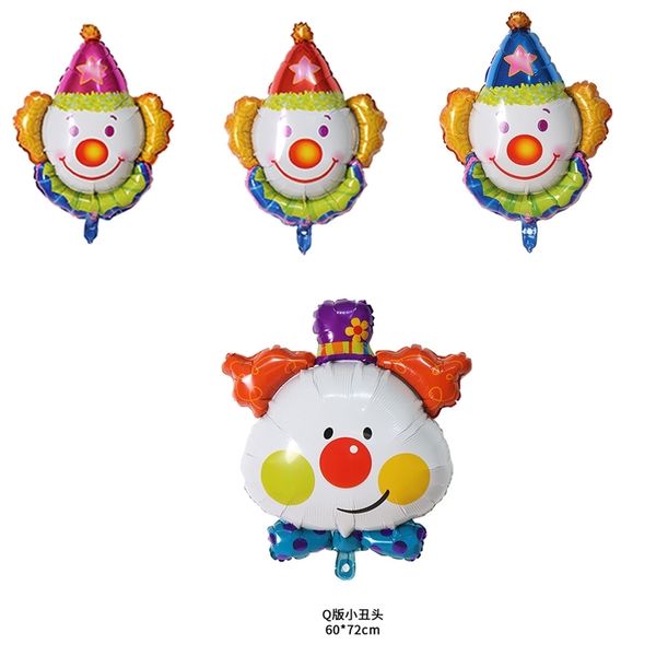 

new head special-shaped clown shape aluminum film children's inflatable toy balloon