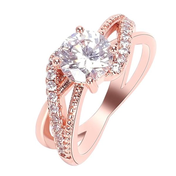 

wedding rings round engagement for women ring jewelry, Slivery;golden
