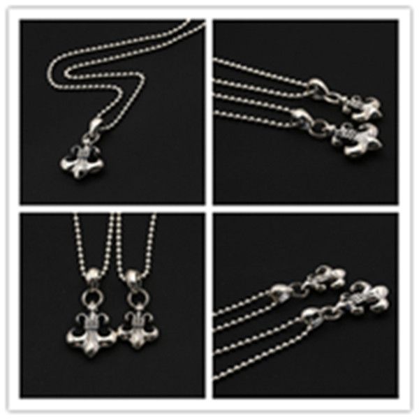 

925 sterling silver anchors necklace pendants without chain american european punk style antique vintage luxury jewelry accessories gifts