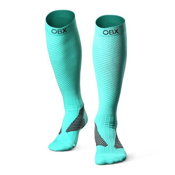 

sports socks obx men/women professional compression running stockings high-quality marathon quick-dry bicycle, Black