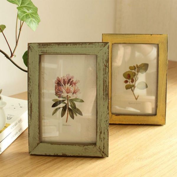 

frames 5 inch wooden po frame vintage creative diy retro home decor european wedding family casamento pictures