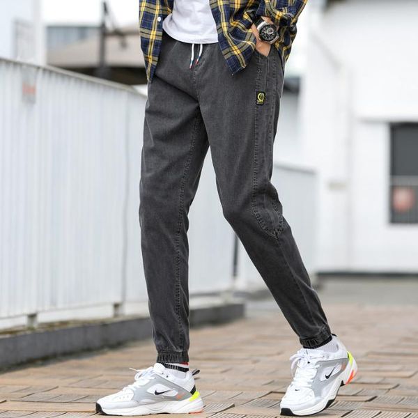 

vintage baggy men's pants cargo denim jeans for men wide leg oversize trousers, Blue