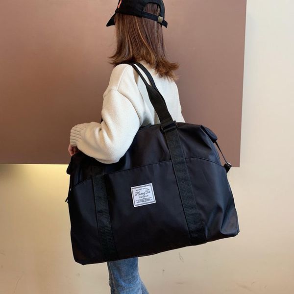 

duffel bags est solid retro handbag shoulder waterproof oxford cloth tote purse hobo bag outdoor travel