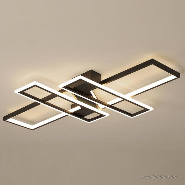 

modern simple led ceiling light fixtures living room bedroom kitchen home decor line strip lamp remote control lamps lights
