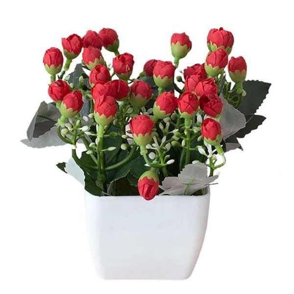 

artificial flower bonsai plastic small tree pot home table garden decor prop plants fake flowers potted ornament for decorative & wreaths