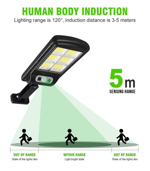 

motion sensor wall lamp waterproof street outdoor human body induction all-light power-saving remote control solar