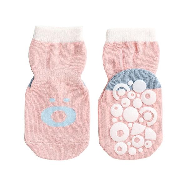 

socks 5pair boys girls comfortable fashion home crawling baby casual ground grip safety walking daily soft non skid indoor, Pink;yellow