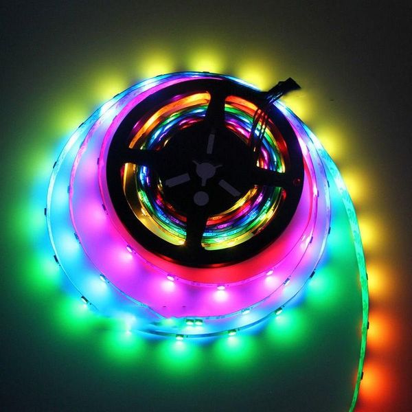

dream full color rgb flexible led strip light 60led/m addressable individual 5v programmable non-waterproof strips