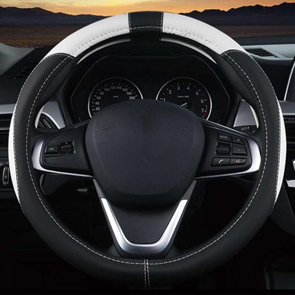 

steering wheel covers car faux leather accessories non-slip auto protector