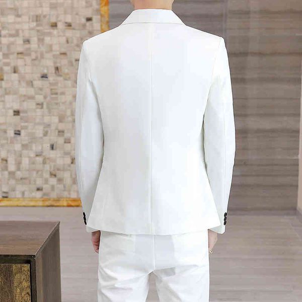 

men's suits & blazers spring and autumn clothes, boyfriend two-piece tights, british suit, m-3xl, White;black