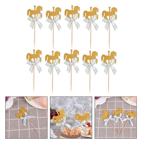 

other festive & party supplies 40pcs rotating horse cake ers dessert for birthday wedding