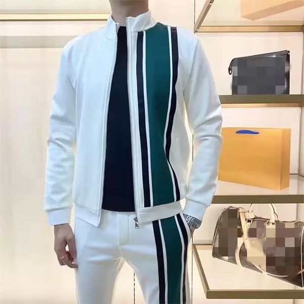 

men's jacket designer sportswear suit classic spring and autumn luxury fashion letter embroidery casual suit l001, Gray