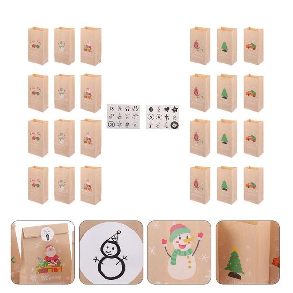 

gift wrap 24 sets of xmas sweets paper bags christmas candy for gifts