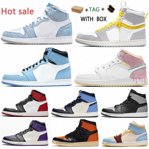 

2021 men j balvin x jumpman jorden 1 high og university blue shoes 1s colores vibras dye pine hyper royal pink women sneakers silver totshj#