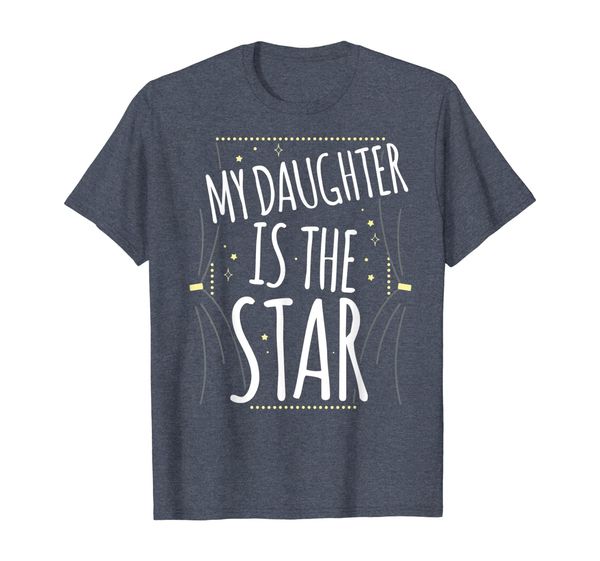 

theatre life my daughter is the star theater parent t-shirt, White;black