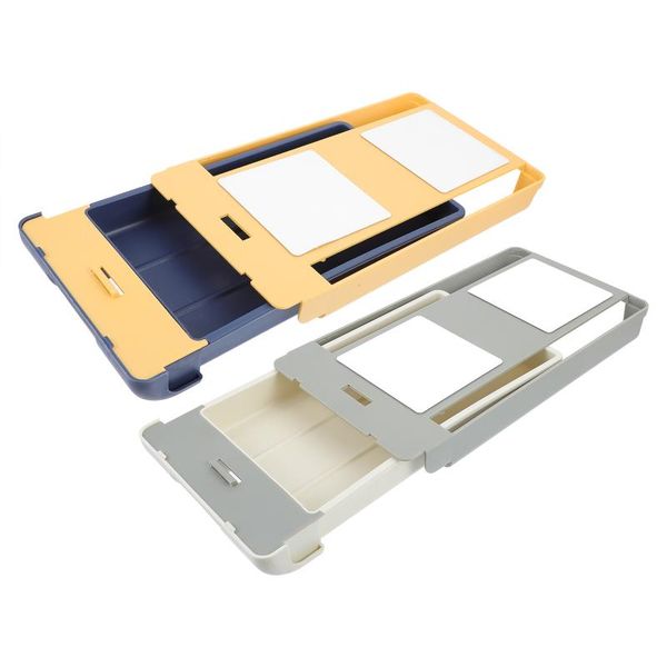 

storage drawers 2pcs under desk drawer self stick organizer table