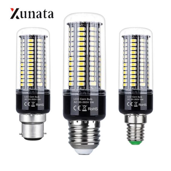 

bulbs e27 led lamp ac85-265v smd5736 e14 corn bulb light for chandelier lampada replace halogen ceiling