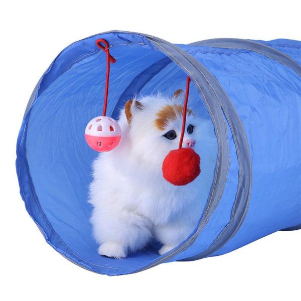 

cat toys tunnel pet tube collapsible play toy indoor outdoor kitty puppy 1 holes