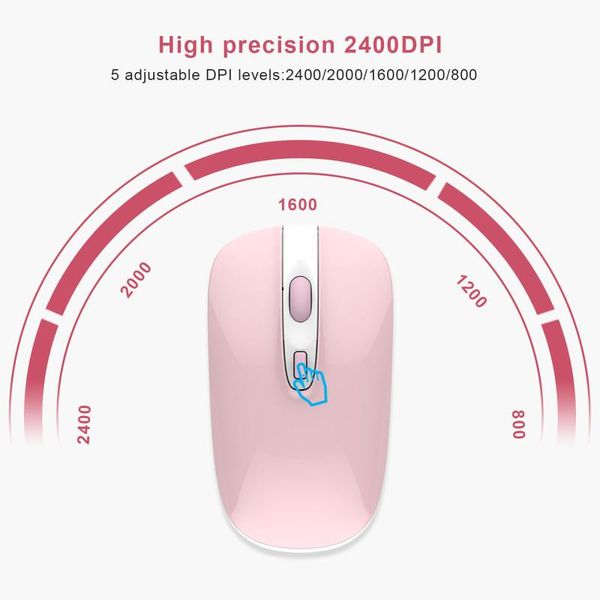 

mice 2.4g wireless mouse usb rechargeable ultra-thin poelectric silent mute