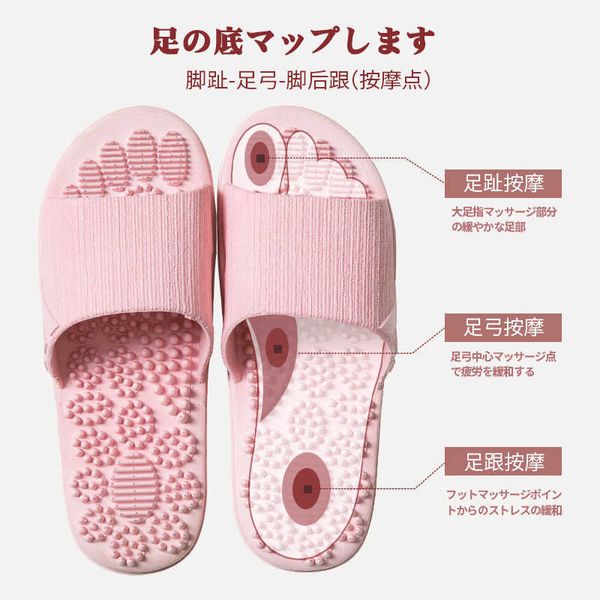 

foot massage sandals female couple indoor bathroom anti-skid soft bottom summer slippers for men women shoes home 2020 h0827, Black