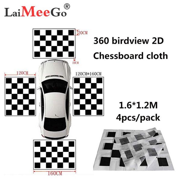 

car rear view cameras& parking sensors camera correction calibra dvd debugging cloth for surround bird system dvr 1.6*1.2m/4.4 *