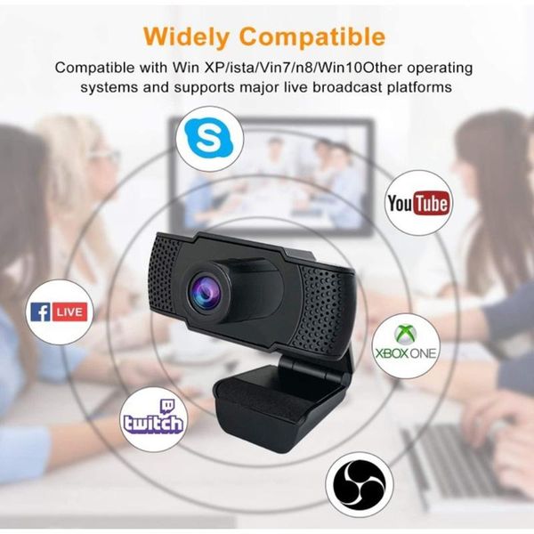 

webcams d08b 1080p h d streaming media usb pc camera /call/games lapdeskskype