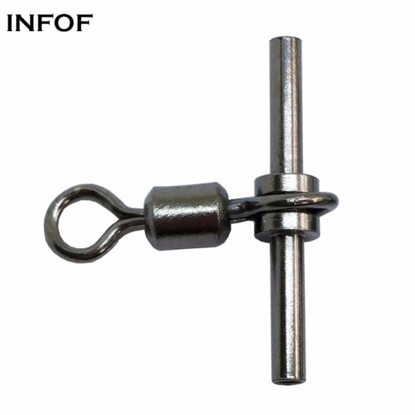 

fishing hooks infof 100 pieces/lot swivels sleeves cross-line brass head and tuoe rolling accessories pesca emerillon