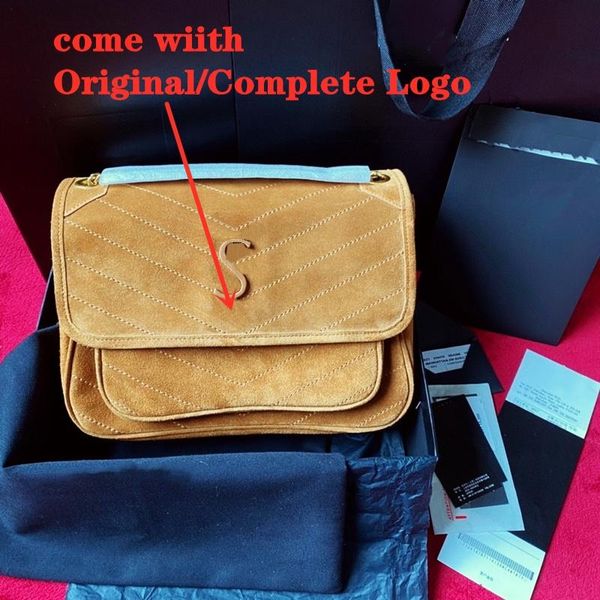 

brown suede niki chain shoulder crossbody bags women envelope messenger bag designer handbags kate lady purse clutch wallets